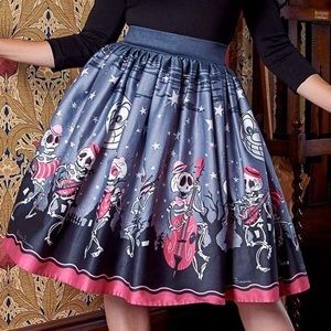Pinup Girl Clothing Pinup Couture Skeleton Skirt